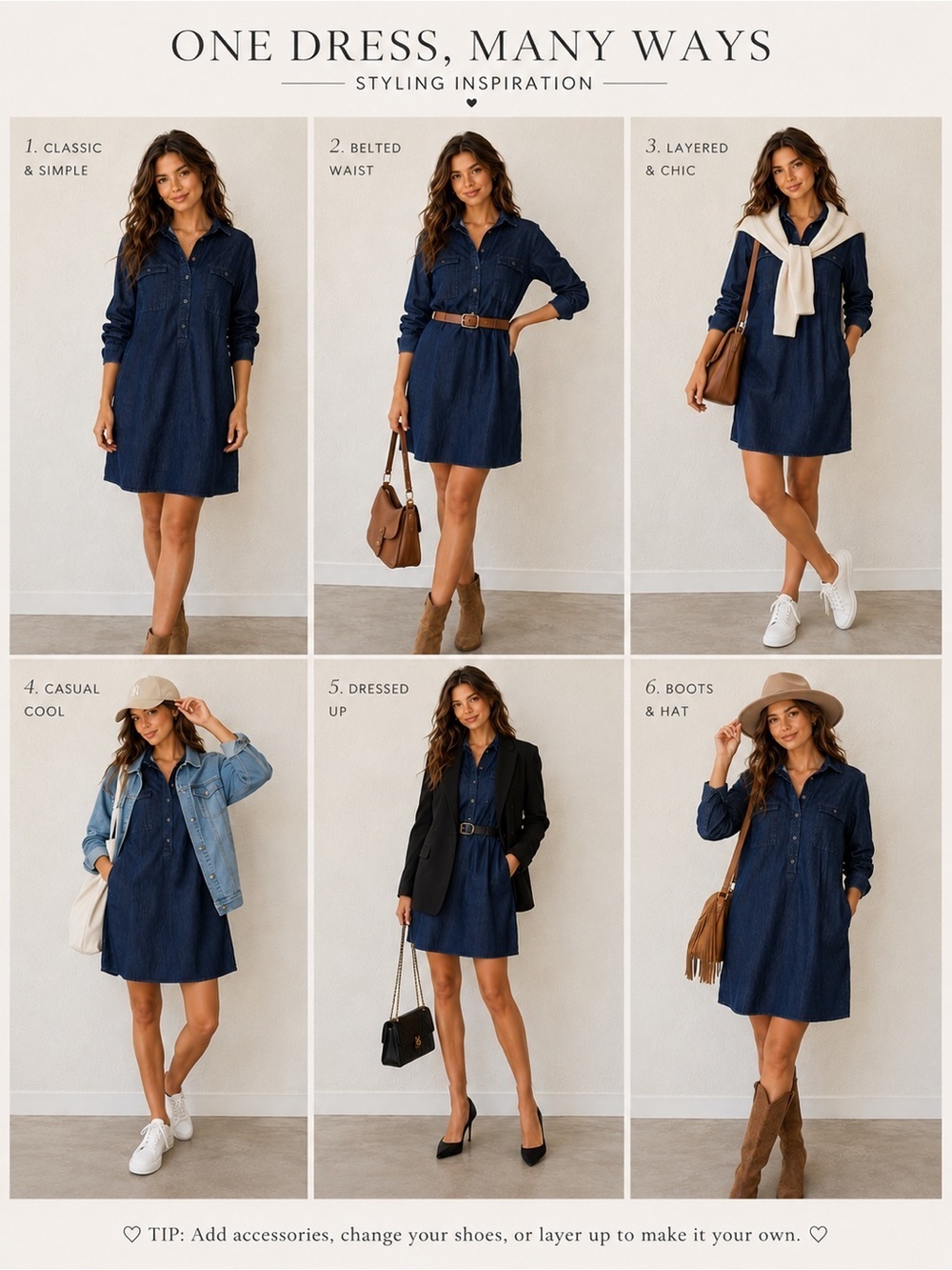 Loft Dark Denim Chambray Lightweight Casual Business Shirt Dress Sm